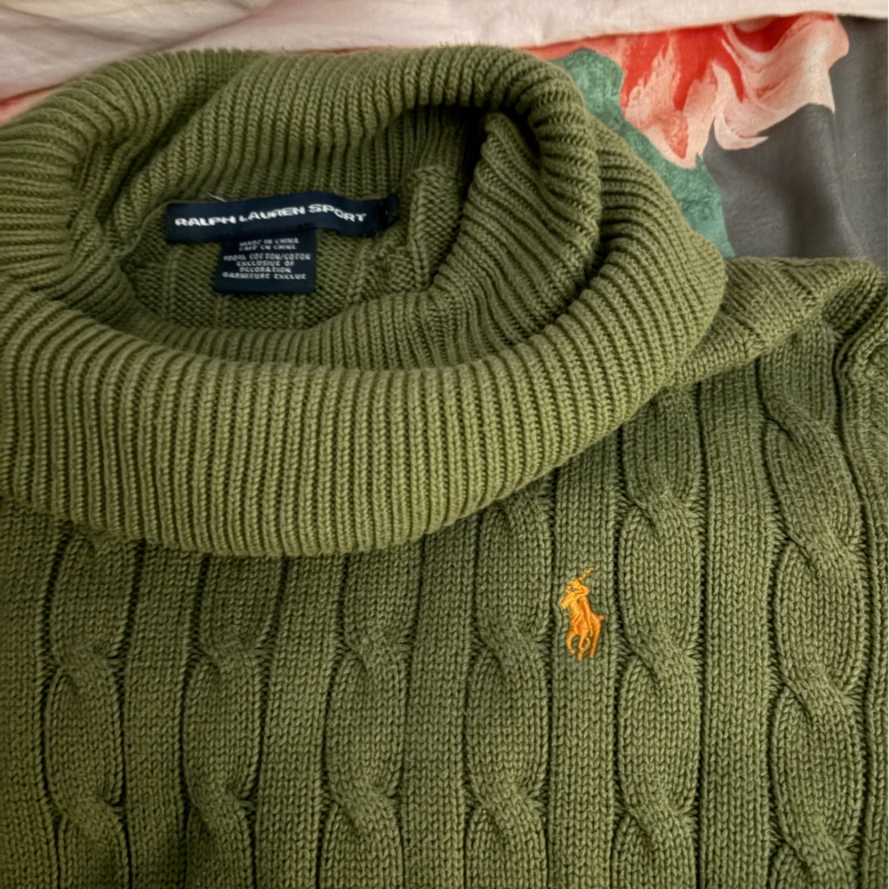 Ralph Lauren Sport Olive Knit Sweater